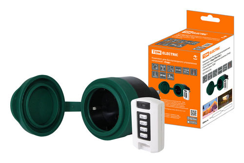Уютный дом комплект беспроводн. управл. нагр.  Сад  ПУ6-Р3К.1 (Пульт+розетка IP44)  SQ1508-0216
