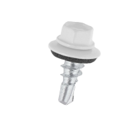 5,5 19 Саморез кровельный  RAL9003 белый (по металлу) (уп.250шт)