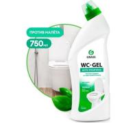 Кислотное чистящее средство для чистки унитазов, кафеля, фаянса WC-GEL 750мл  GRASS