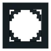 Рамка 1-местная, серия Катрин, GFR00-7001-05, черный