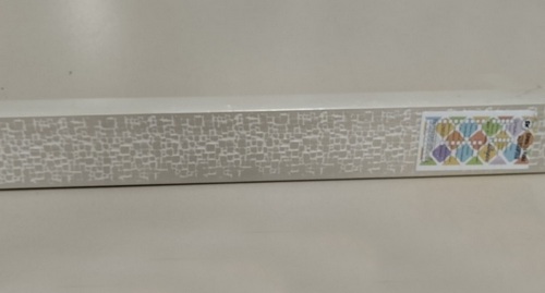 Карниз двухрядный 200  Квадро  перламутр без поворотов