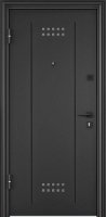Дверь входная метал. TOREX DELTA PRO MP 950*2050 L (Т.сер.букле,DL-2,листв.бел,DМ,хром.к,)