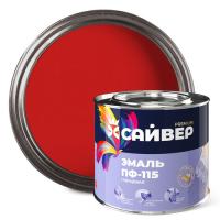 Эмаль ПФ-115 красная 1,8 кг САЙВЕР