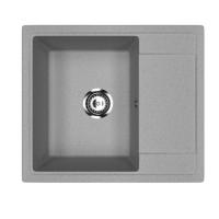 Мойкa ML-GMU05 УЛЬТРА с крылом, серый камень, 575 495 мм (глуб. чаши 190)