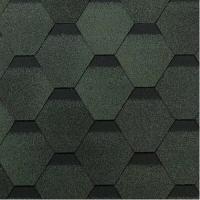 Гибкая черепица "SHINGLAS" ОПТИМА Однослойная зеленая (уп.3м.кв)