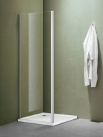 Боковая часть SANTREK AQUA Lea-SP-700-C-Chrome 700*1850 стекло прозр 5мм, пр. Хром