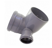 Отвод 110 - 87  РР с отводом на 50 РР левый Политек