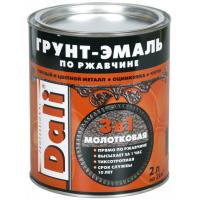 Грунт-эмаль по ржавчине  молотковая  Медная 2л  DALI Рогнеда