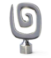 Наконечник 16мм-2шт.УЛИТКА (Золото глянец)