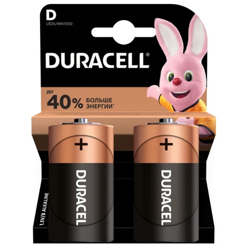 Батарейка щелочная DURACELL LR20 BL2