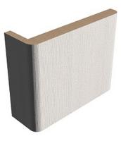 Наличник дверной ALBERO телескопический плоский 24*70*2150 Эко-шпон Кедр снежный