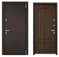 Дверь стальная  ТОРЭКС  SNEGIR 55MP 950 2050 правая (Букле коричневый,КТ Орех грецкий  S55-NC-5)