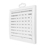 Решетка с жалюзи  регулируемая АБС (Эра) 1515РРП