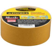 Лента клейкая двухсторонняя, армированная тканью, STAYER  PROFI , 50мм 5м