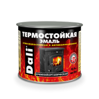 Эмаль термостойкая  черная 0,4л DALI