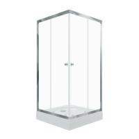 Душевое ограждение "Вента-Хром" 90х90, квадрат, низ. подд. сифонD90мм