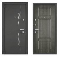 Дверь стальная  ТОРЭКС  SUPER OMEGA 100 860 2050 левая (Колор гриджио RP-11,КТ Дуб пепельныйSO-UC-2)