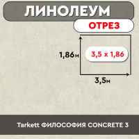 ,линолеум Tarkett ФИЛОСОФИЯ CONCRETE 3 ОТРЕЗ 3,5м 1,86м