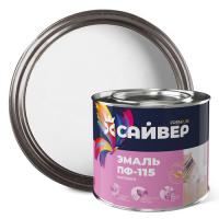 Эмаль ПФ-115 бел. мат. 1,8 кг.  САЙВЕР