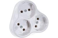 Разветвитель 3гн. б/з круглый 10А 250В TANGO