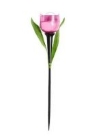 Светильник садово-парковый Tulip Pink (USL-C-451) "Розовый тюльпан", пластик, 30,5см Uniel