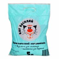 Наполнитель для кошек впитывающий 5л КОТ ВАСИЛИЙ