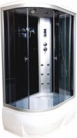 Душевая кабина ВМ-886E выс. поддон,правая,  задняя стенка черная, стекло тонированное 120*80*215