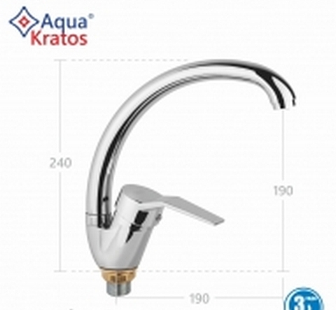 Смеситель для кухни AQUAKRATOS АК6514 (без подводки)