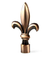 Наконечник 16мм-2шт.Бутон (Золото глянец)