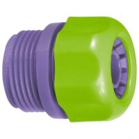 Соединитель пласт для шланга 1 2, с внешн.резьбой 3 4  PALISAD