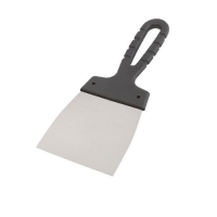 Шпатель 100мм (нерж.сталь, черная ручка)