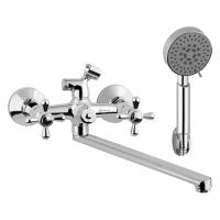 См-ль д ванны 1 2  м к  гусак 350мм АК4103 RUS латунь AquaKratos