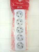 Розетка 5-м ОП с/з белый 16А, 250В, TANGO