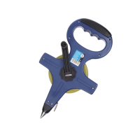 Лента мерная 50м геодезическая стальная лента, пластмассовый корпус   T4Р