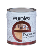 Лак паркетный глянцевый бесцветный 2,5л Eurotex Premium