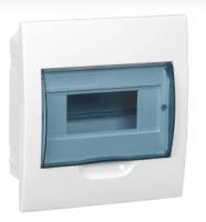 Щит распределительный встраиваемый ЩРв-П-8 IP41 пластиковый белый прозрачная дверь IEK