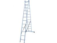 Лестница ал. 2-х секц 2 12 NV 1220, вес 10,2 кг, макс.длина 5,53 м, раб. высота 6,63 м Новая Высота