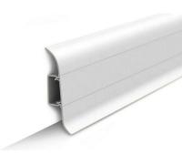 Плинтус IDEAL КЛАССИК Белый с сил. краем и каб. каналом 2,2м