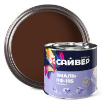 Эмаль ПФ-115 красно-коричневая 1,8 кг САЙВЕР