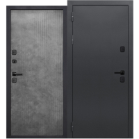 .Дверь входная метал. FERRONI Термо Эверест MP 860 2050 L (Букле граф Бетон лофт грей 110мм)