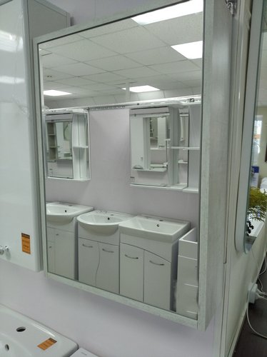 Зеркало-шкаф  СТОУН-500  Темный мрамор Милан