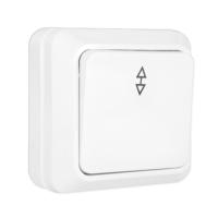 Выкл 1-кл. ОП "ОЛИМП" проходной 10А бел. (О0025)