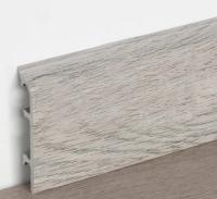 /406 Плинтус Комфорт КЛАССИК Софт 80*2200 Дуб серый