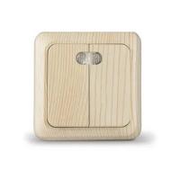 Выключатель 2-кл. ОП TANGO 10А сосна с индик. 250В