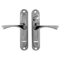 Ручки к замку врезному Гардиан 30.12 НР 77.0323 S-C-CR-R