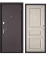 Дверь входная метал. "МАСТИНО HOME ECO MP 960*2050 L (Букле шок/Бьянко ларче 6ED-2)