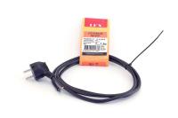 Сетевой шнур 1,5м с вилкой c з к черн. ПВС 3 0,75 (LUX V3)