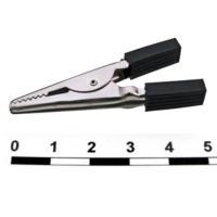 Зажим "крокодил" ЗК 10А 50мм черный TDM