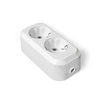 Колодка (розетка удлинителя) LUX У2-Е 2-местная с з к 250В 16А