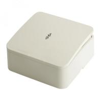 Переключатель 1-кл. ОП STEKKER София 250В, 10А, IP20, слоновая кость, MSW10-12-04